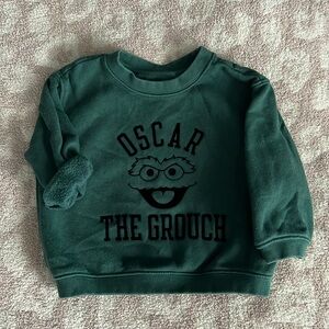 Baby Gap Oscar the Grouch Crewneck Sweatshirt Size 18-24 Months